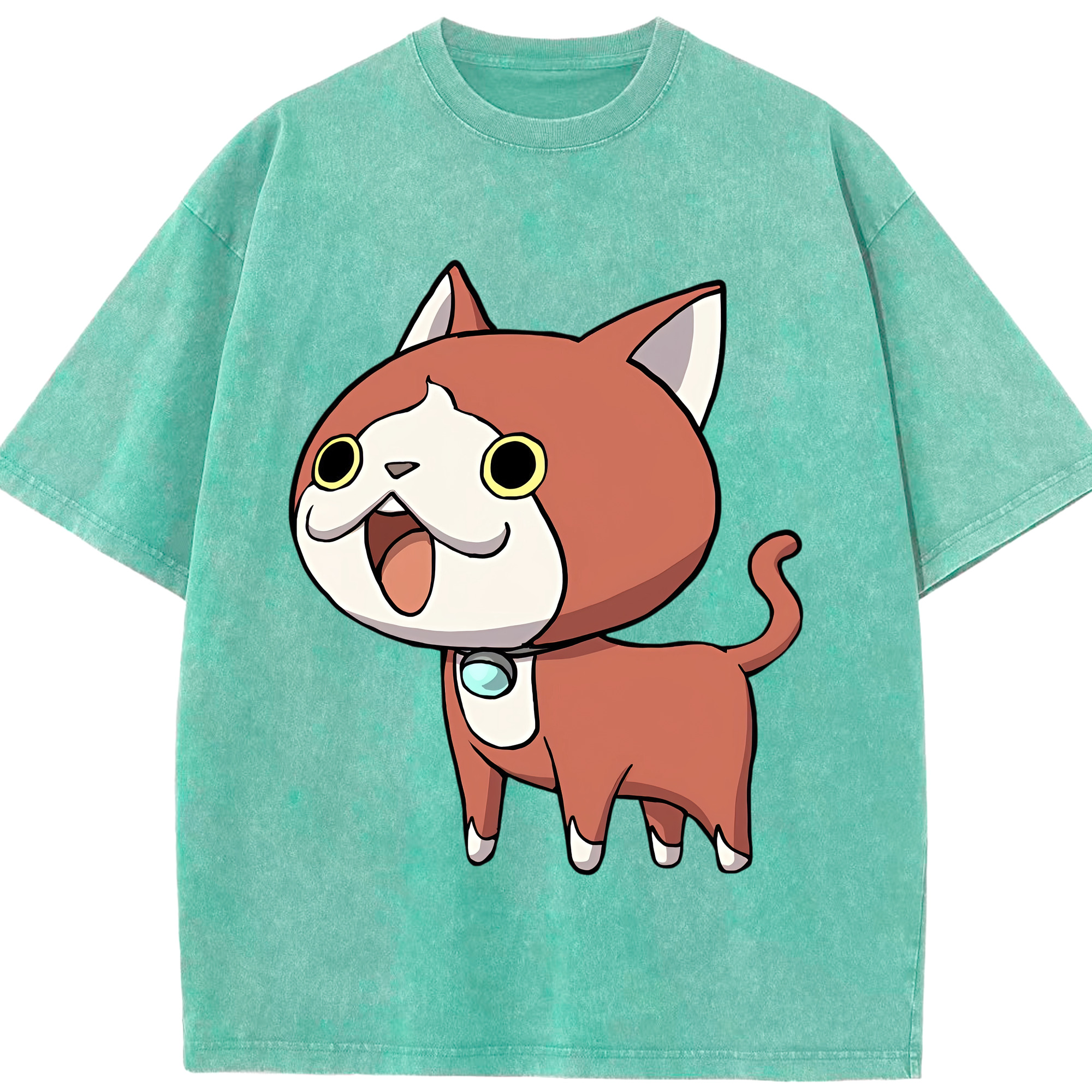（画像用） 妖怪ウォッチ Yo-kai Watch 綿100% ヴィンテージ風 半袖Tシャツ（フロントプリント）